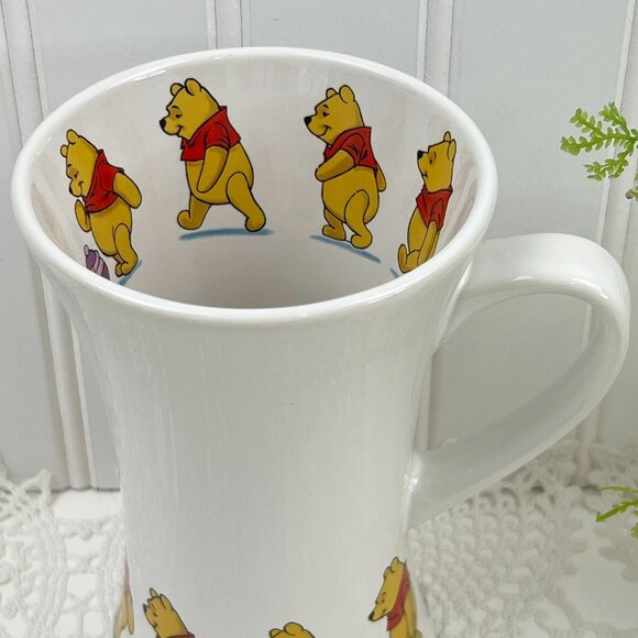 Disney Store Winnie The Pooh Ceramic Large Coffee Tea Mug 6" White - Picture 3 of 8